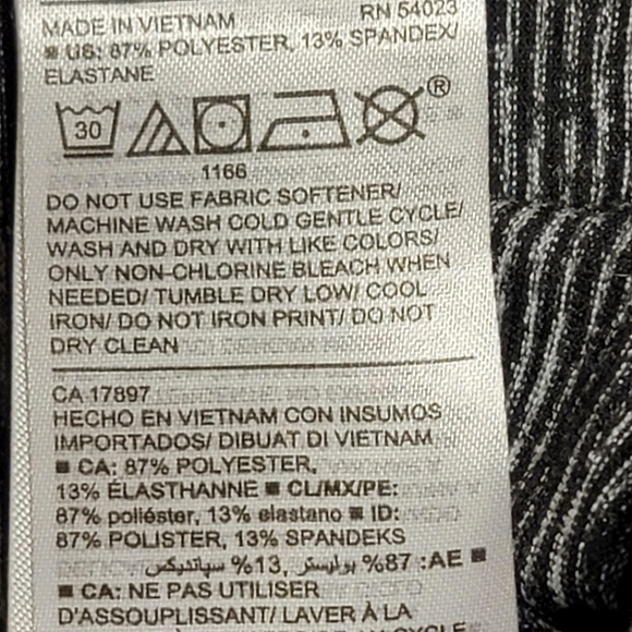 OLD NAVY ACTIVE leggings size L , black& gray - Picture 4 of 4